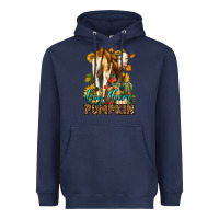 Navy Hey There Pumpkin Fall Heavyweight Hoodie - LillyAllenDesigns