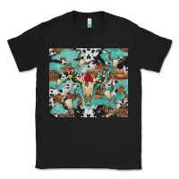 Black bull skull flowers cowhides and leopard Classic Tee - Artiststas