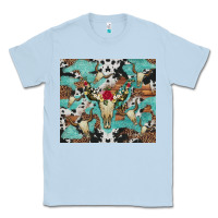 Bull Skull Flowers Cowhides And Leopard Classic Tee | Teevron