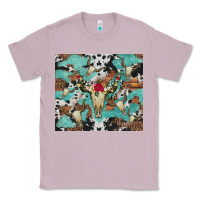 Lilac bull skull flowers cowhides and leopard Classic Tee - Artiststas