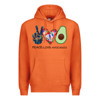 Carrot PEACE LOVE AVOCADOS Premium Hoodie - Bettercallsaul