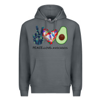 Rock PEACE LOVE AVOCADOS Premium Hoodie - Bettercallsaul