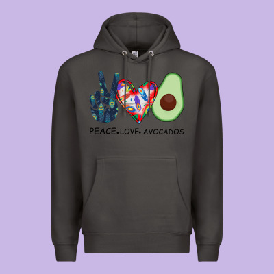 Peace Love Avocados Premium Hoodie Designed By Bettercallsaul