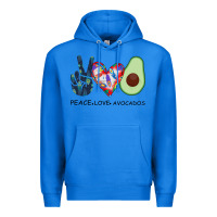 True Royal PEACE LOVE AVOCADOS Premium Hoodie - Bettercallsaul