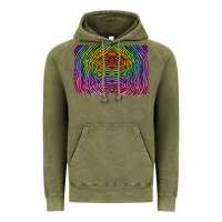 Vintage Olive colorful zebra background Vintage Hoodie - RanaPortraitStore