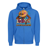 True Royal hello sunshine Zipper Hoodie - NancyCooperArtShop