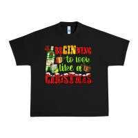 Black beginning to look like a christmas with gin and gifts Urban Heavy Tee - AdoDesignShop