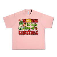 Salmon beginning to look like a christmas with gin and gifts Urban Heavy Tee - AdoDesignShop