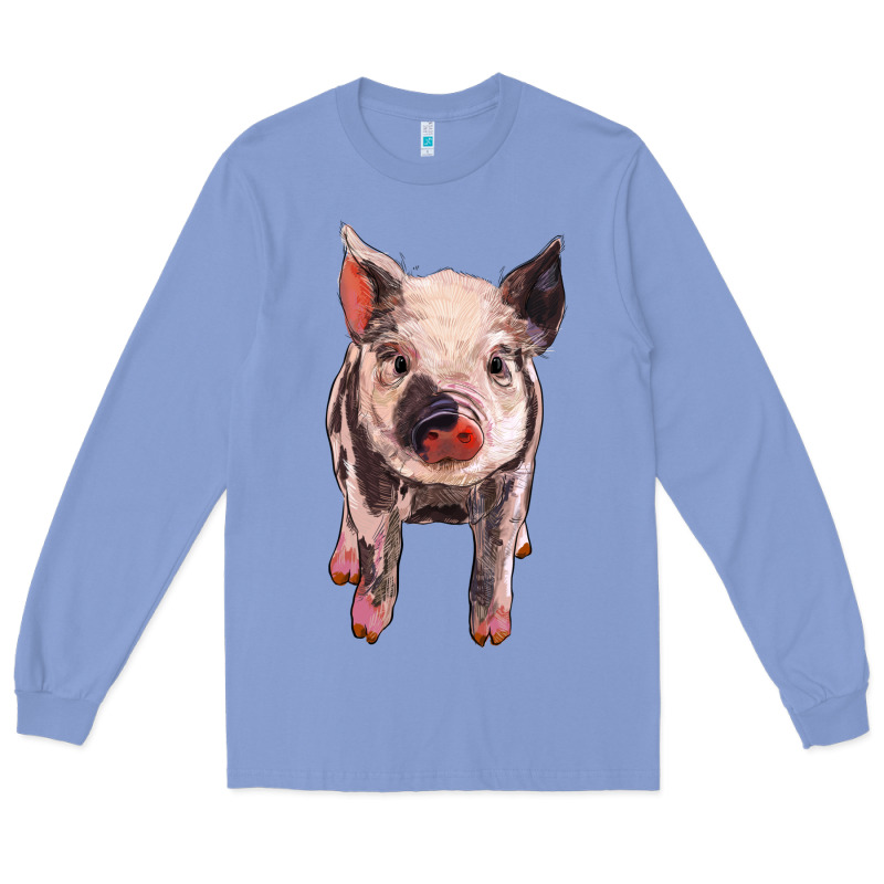 Pig Long Sleeve Tee by BarkalooDesign | Teevron
