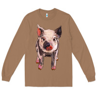 Toasted Coconut pig Long Sleeve Tee - BarkalooDesign