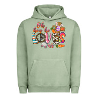 Pigment Oil Green oh how he loves us Urban Hoodie - CowGirlArtShop