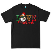 Black love christmas snowman Premium Tee - BarkalooDesign
