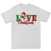 Dove Grey love christmas snowman Premium Tee - BarkalooDesign