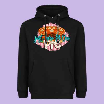 Just Here For The Pie Heavyweight Hoodie Designed By Lillyallendesigns