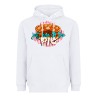 White Just Here For The Pie Heavyweight Hoodie - LillyAllenDesigns