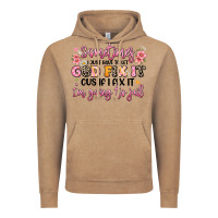 Vintage Coffee sometimes i just have to let god fix it Vintage Hoodie - JahusDesignShop