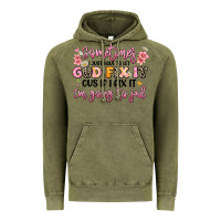 Vintage Olive sometimes i just have to let god fix it Vintage Hoodie - JahusDesignShop