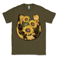 Army Green horseshoe sunflower camouflage Classic Tee - AdoDesignShop
