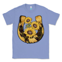Colony Blue horseshoe sunflower camouflage Classic Tee - AdoDesignShop