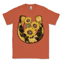 Copper horseshoe sunflower camouflage Classic Tee - AdoDesignShop