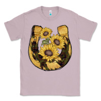Lilac horseshoe sunflower camouflage Classic Tee - AdoDesignShop
