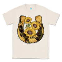 Natural horseshoe sunflower camouflage Classic Tee - AdoDesignShop