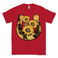 Red horseshoe sunflower camouflage Classic Tee - AdoDesignShop