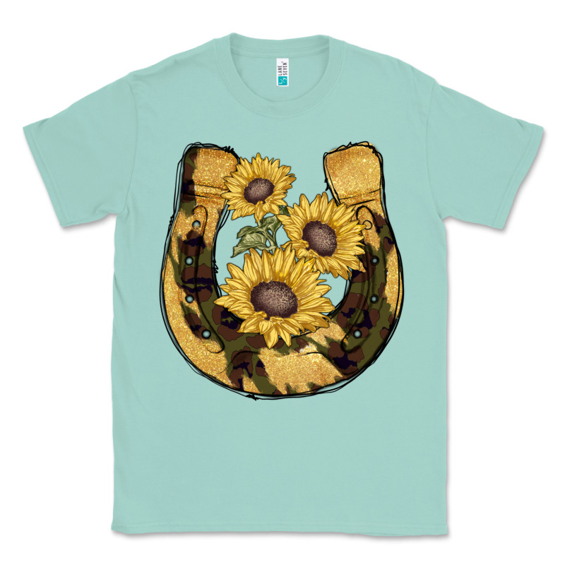 Horseshoe Sunflower Camouflage Classic Tee by AdoDesignShop | Teevron