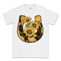 White horseshoe sunflower camouflage Classic Tee - AdoDesignShop