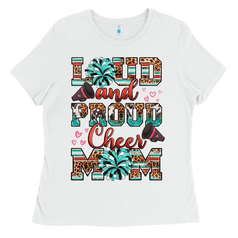 Loud And Proud Cheer Mom Ladies Tee by RanaPortraitStore | Teevron