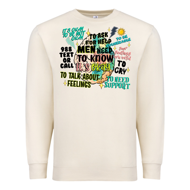 Mens Mental Health Matters Premium Sweatshirt by Artiststas | Teevron