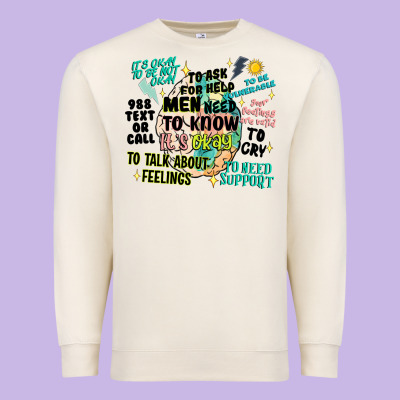Mens Mental Health Matters Premium Sweatshirt Designed By Artiststas