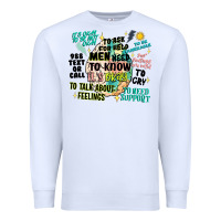 White mens mental health matters Premium Sweatshirt - Artiststas