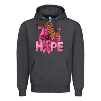 Smoke Hope Breast Cancer nails Zipper Hoodie - NancyCooperArtShop