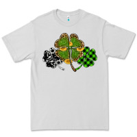 Dove Grey st patricks day shamrock gold Premium Tee - RanaPortraitStore