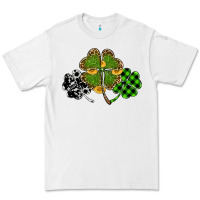 White st patricks day shamrock gold Premium Tee - RanaPortraitStore
