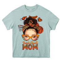 Arona basketball messy bun mom Heavy Core Tee - texasbilliewilder