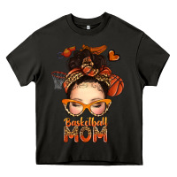 Asphalt basketball messy bun mom Heavy Core Tee - texasbilliewilder