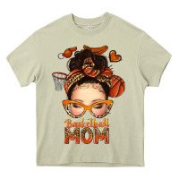 Mossy basketball messy bun mom Heavy Core Tee - texasbilliewilder