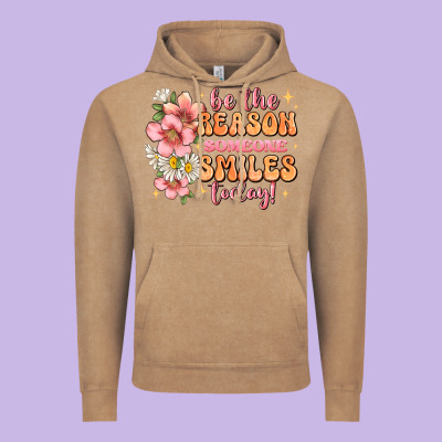 Be The Reason Someone Smiles Today Vintage Hoodie Designed By Jahusdesignshop