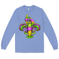 Colony Blue mardi gras crawfish fleur de lis Long Sleeve Tee - Jasminsmagicworld