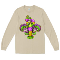 Mushroom mardi gras crawfish fleur de lis Long Sleeve Tee - Jasminsmagicworld