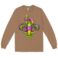 Toasted Coconut mardi gras crawfish fleur de lis Long Sleeve Tee - Jasminsmagicworld