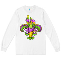 Mardi Gras Crawfish Fleur De Lis Long Sleeve Tee | Teevron