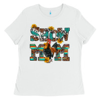 White show mom rooster Ladies Tee - RanaPortraitStore