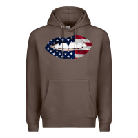 Coffee Lips American Flag Premium Hoodie - Bettercallsaul