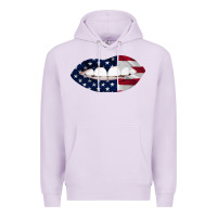 Lilac Lips American Flag Premium Hoodie - Bettercallsaul