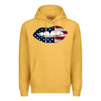 Mustard Lips American Flag Premium Hoodie - Bettercallsaul
