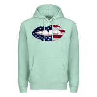 Seafoam Lips American Flag Premium Hoodie - Bettercallsaul