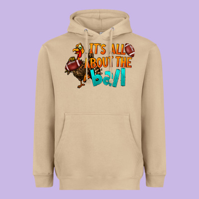 It's All About The Ball Heavyweight Hoodie Designed By Lillyallendesigns